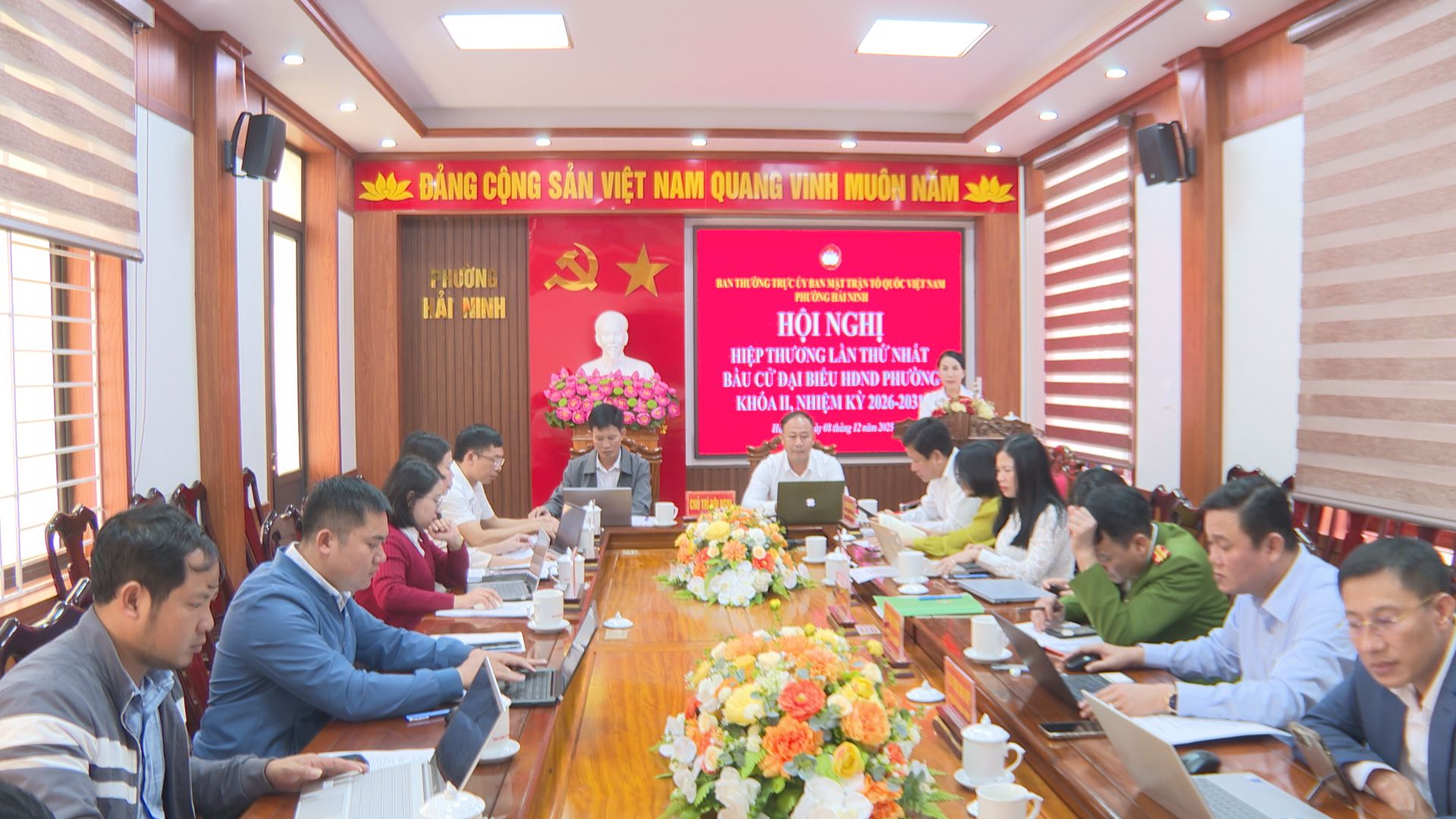 Phường Hải Ninh hội nghị hiệp thương lần thứ nhất giới thiệu người ứng cử đại biểu HĐND phường khóa II, nhiệm kỳ 2026 - 2031