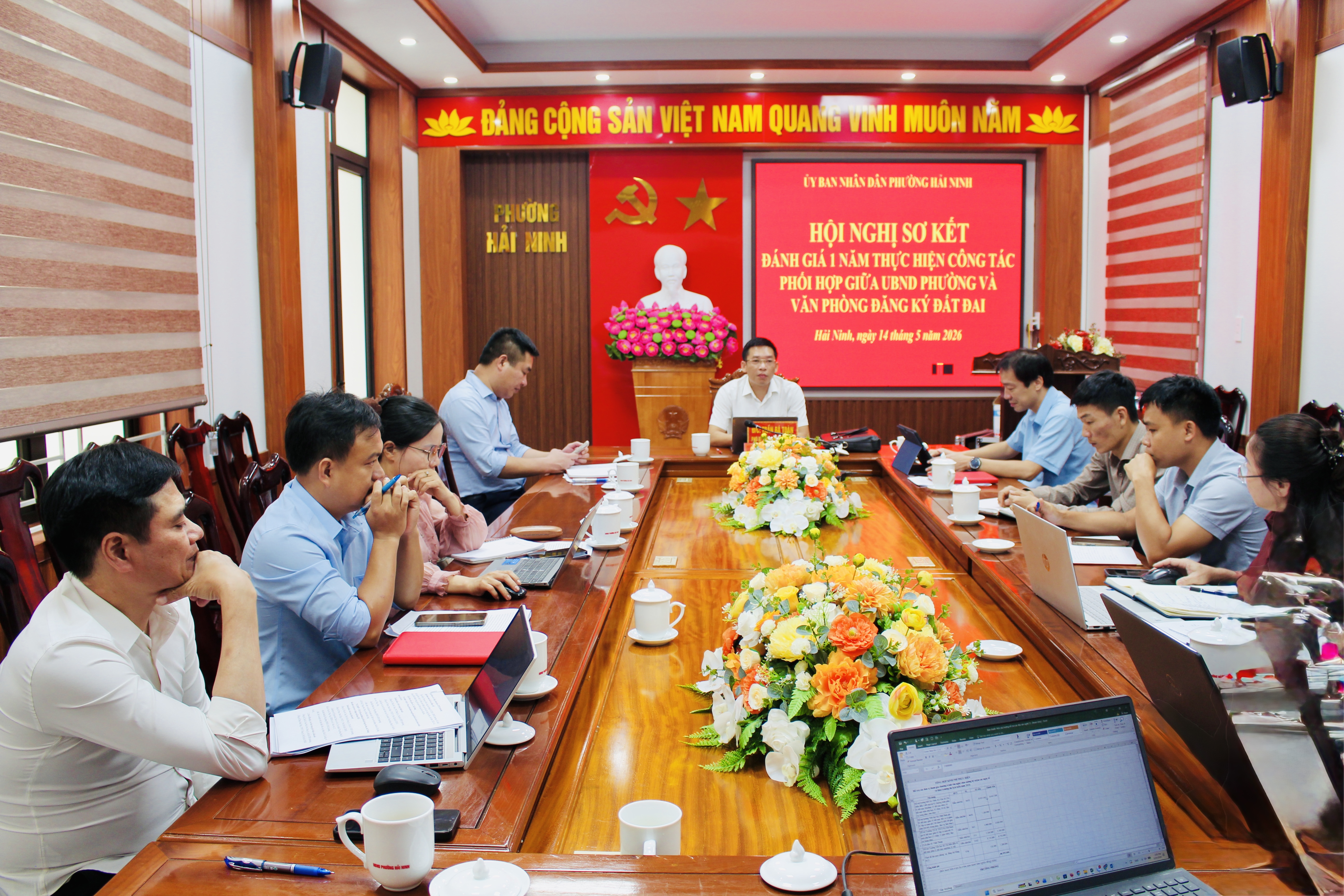 Phường Hải Ninh sơ kết 1 năm phối hợp thực hiện thủ tục hành chính lĩnh vực đất đai