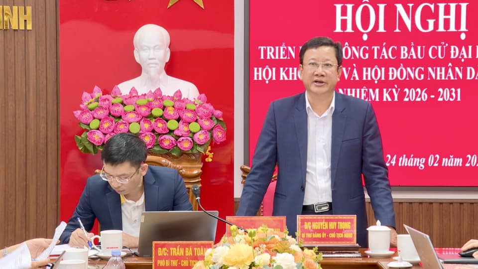 Phường Hải Ninh tổ chức Hội nghị triển khai công tác bầu cử đại biểu Quốc hội khóa XVI và Hội đồng nhân dân các cấp, nhiệm kỳ 2026-2031