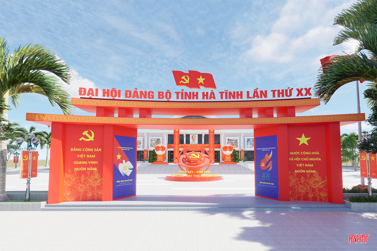 Chào mừng Đại hội Đảng bộ tỉnh Hà Tĩnh 