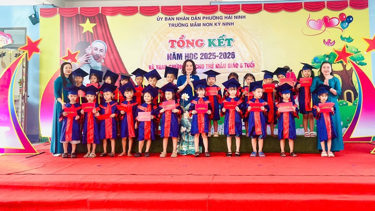 Các trường học trên địa bàn phường Hải Ninh  tổ chức tổng kết năm học 2025 – 2026