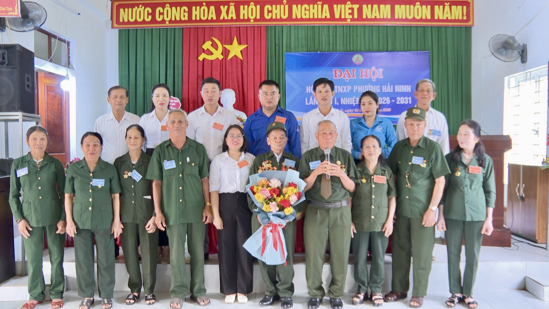 Đại hội Hội cựu thanh niên xung phong phường Hải Ninh nhiệm kỳ 2026 - 2031