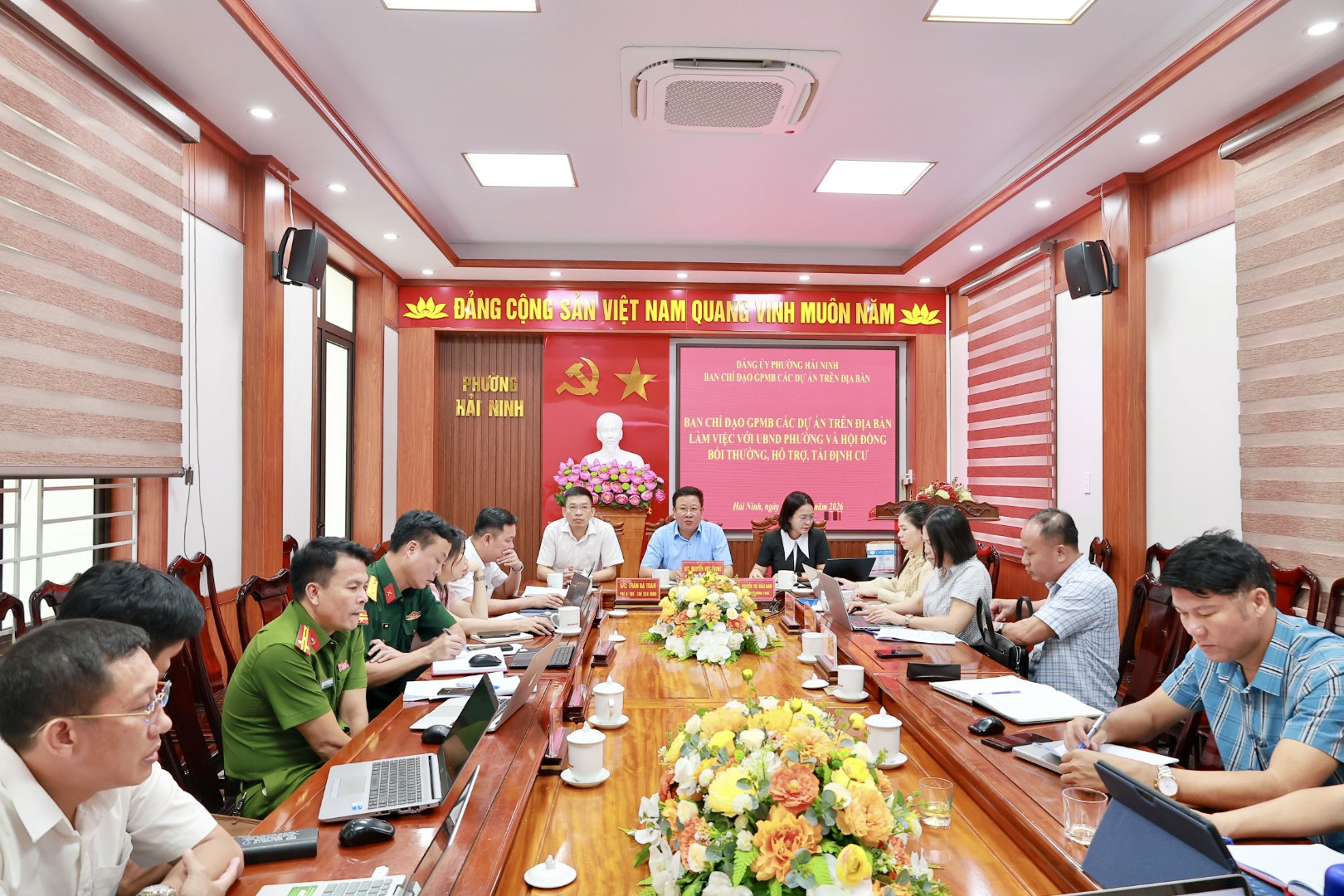 Phường Hải Ninh họp đánh giá tiến độ giải phóng mặt bằng các dự án trọng điểm