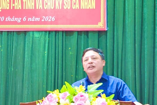 Phường Hải Ninh tổ chức Hội nghị tập huấn nâng cao kỹ năng số, hướng dẫn cài đặt, sử dụng ứng dụng Công dân số i-Hà Tĩnh. 