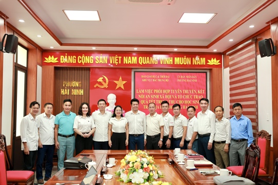 Phường Hải Ninh phối hợp Báo Giáo dục và Thời đại đẩy mạnh công tác tuyên truyền, kết nối an sinh xã hội