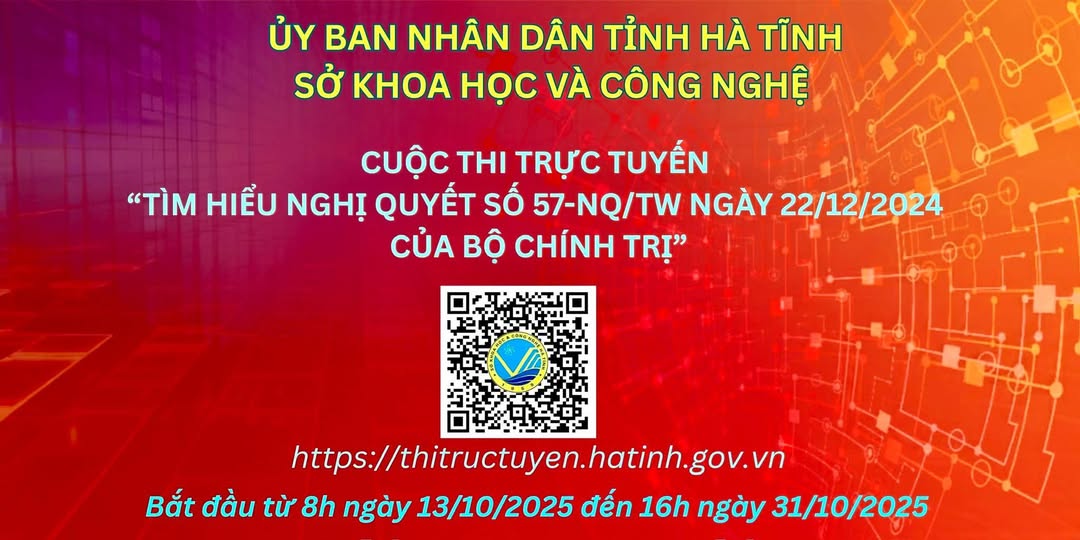 CUỘC THI TRỰC TUYẾN “TÌM HIỂU NGHỊ QUYẾT SỐ 57-NQ/TW ” 